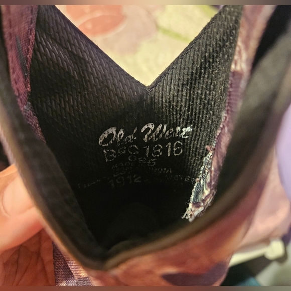 💙Old West Brown Leather Camo Square Toe Cowboy Boots  Sz. 9 Style BSC1816💛 - Picture 4 of 13